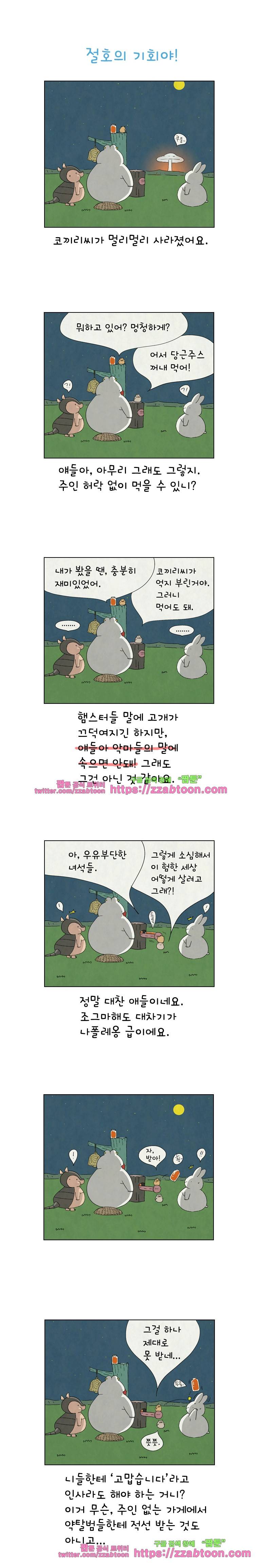 얌얌숲 당근길 토요요 84화. 절호의 기회야 1