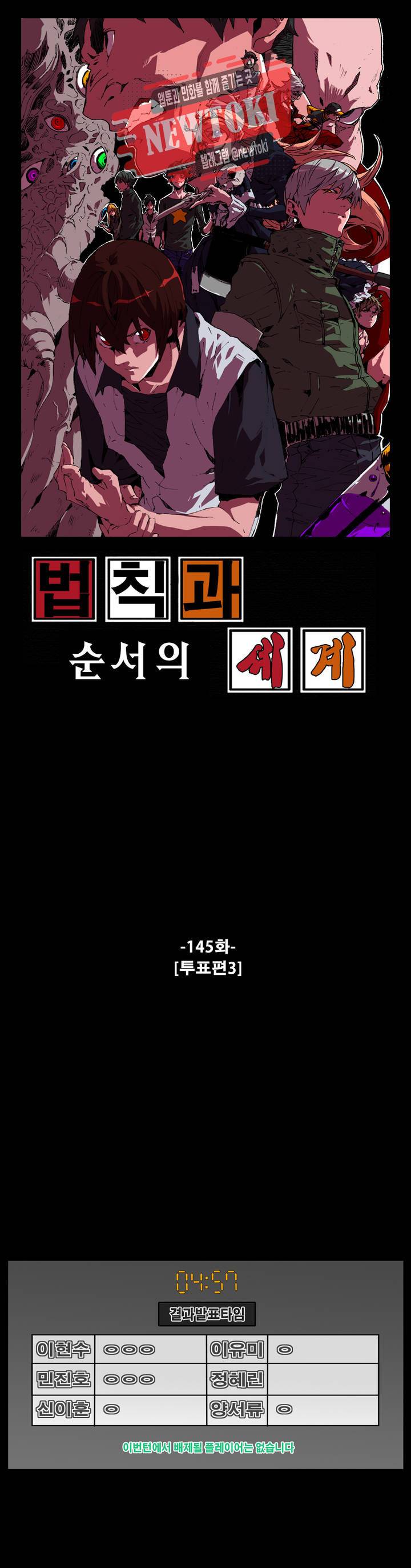 법칙과 순서의 세계 145화 투표편 3 1