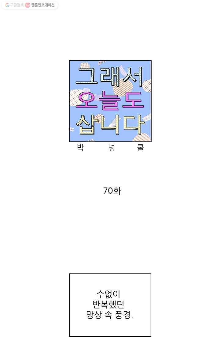 그래서 오늘도 삽니다 70화 1