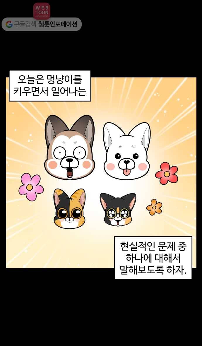 노곤하개 시즌2 83화 멍냥이와 집 청소 2