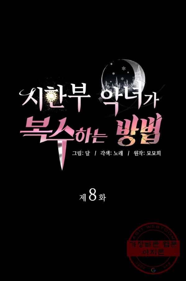시한부 악녀가 복수하는 방법 8화 1