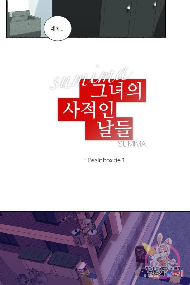 그녀의 사적인 날들 22화 Basic box tie (1) 4