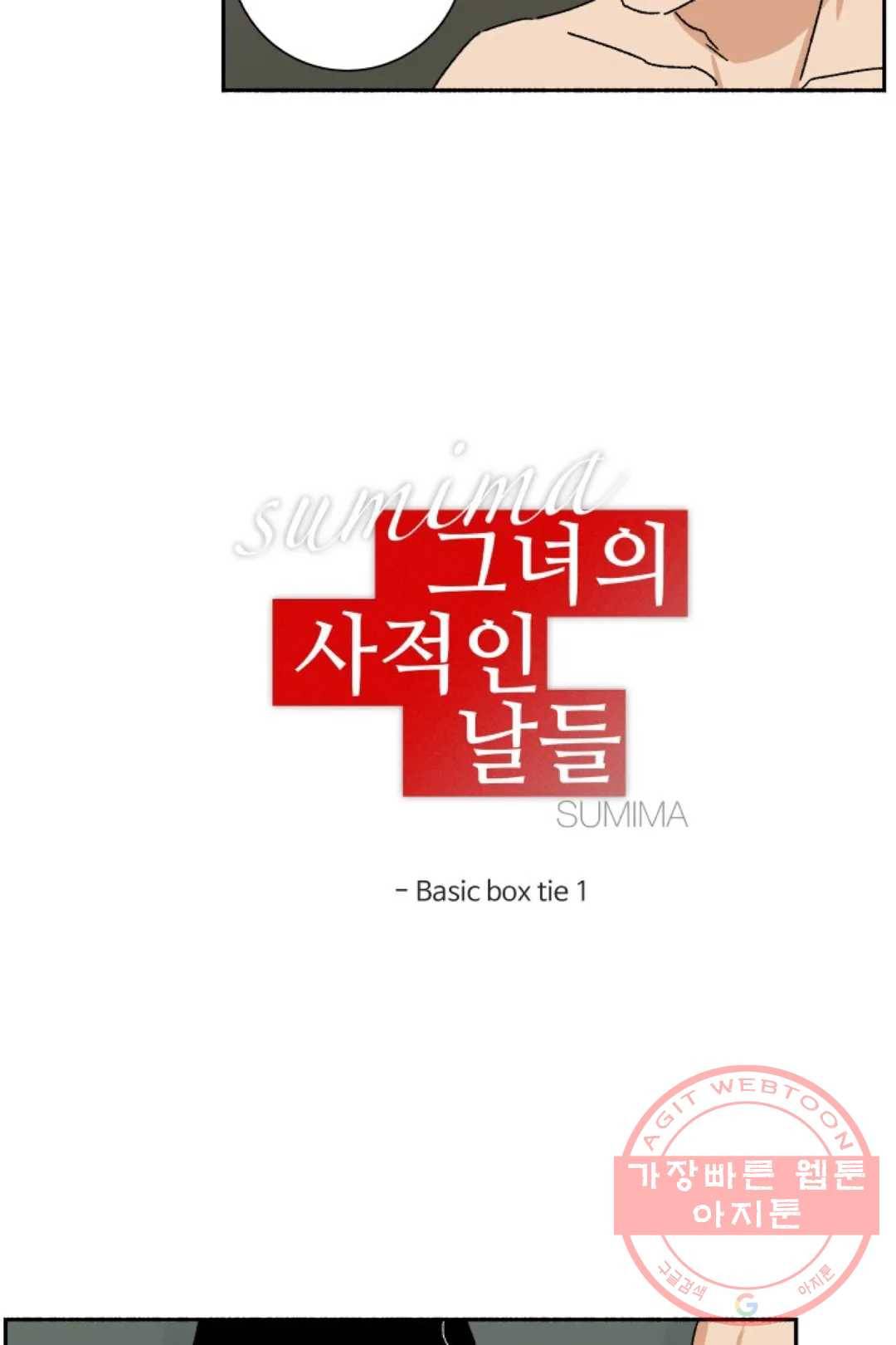 그녀의 사적인 날들 23화 Basic box tie (2) 2