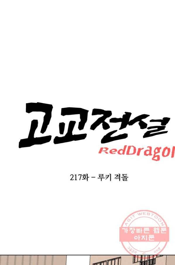 고교전설 217화 루키 격돌 6