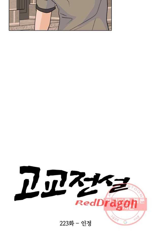 고교전설 223화 인정 7