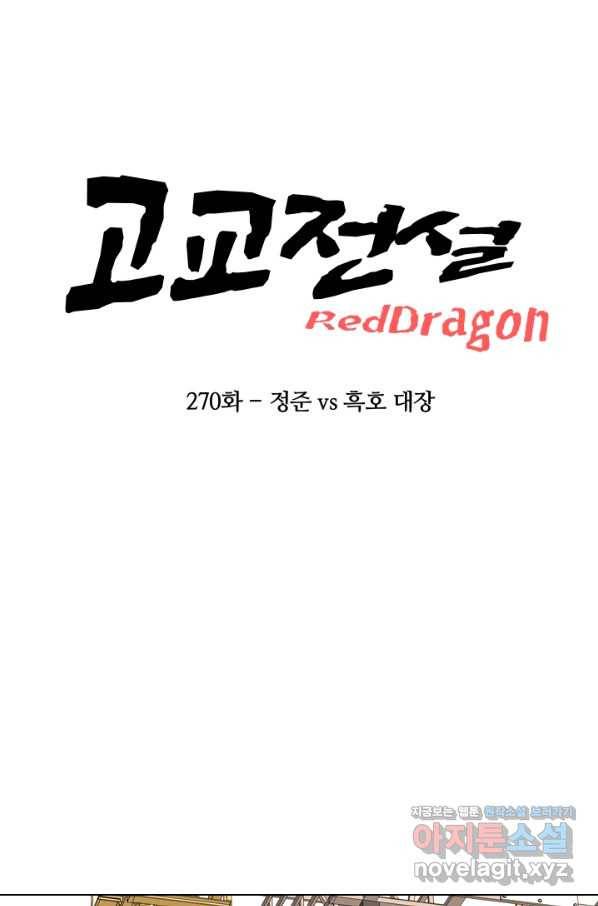 고교전설 270화 정준 vs 흑호 대장 6