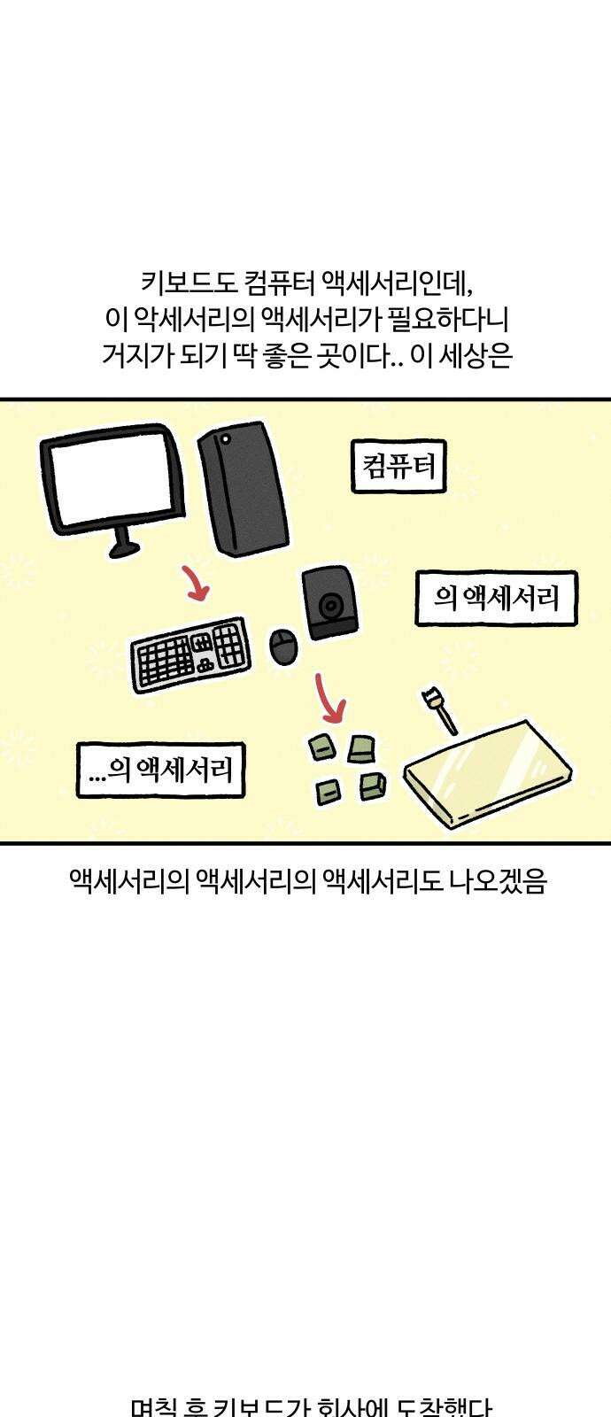 구야는 신입 39화 키보드 삽니다 13