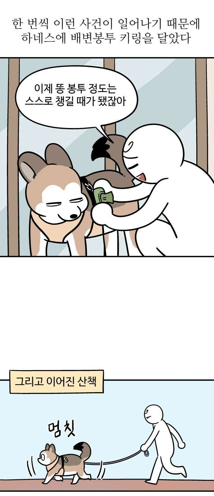 노곤하개 쇼츠 똥봉투와 건망증 8