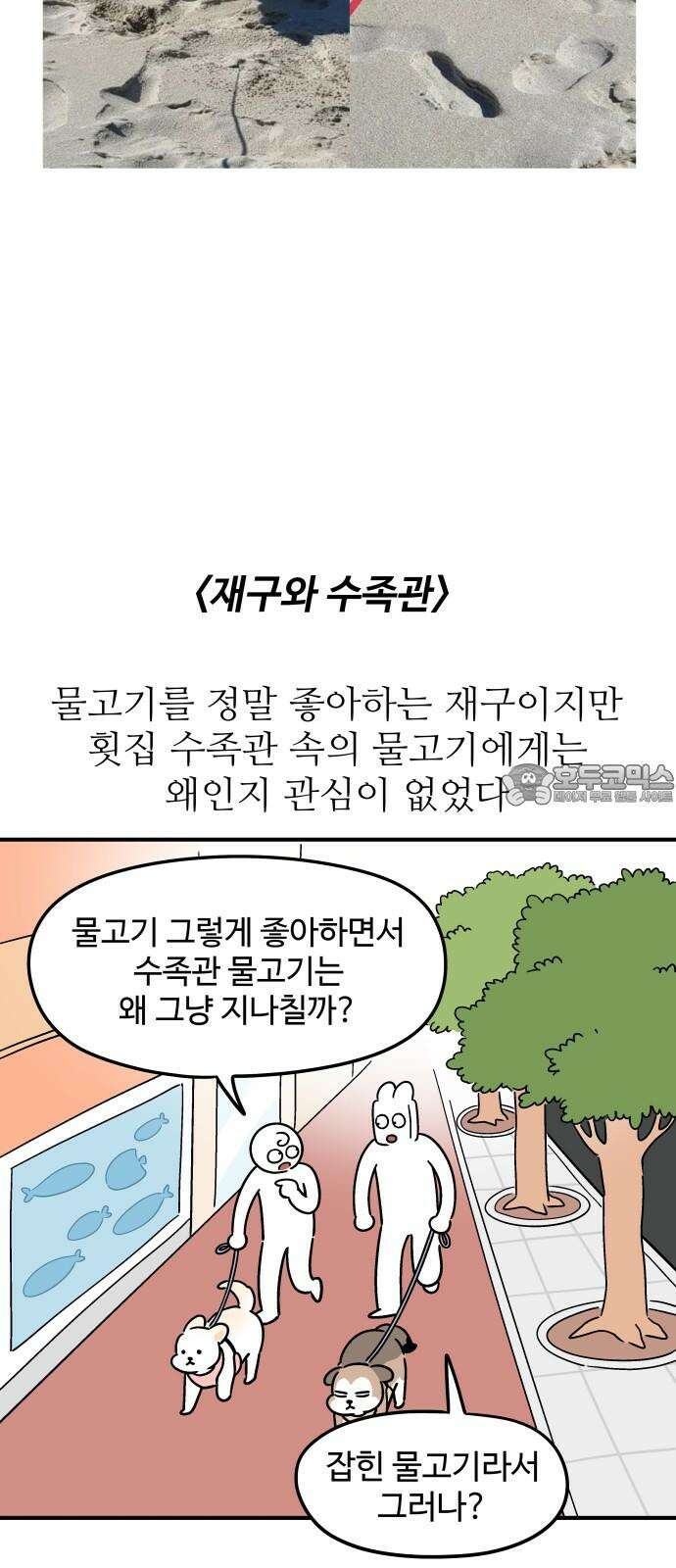 노곤하개 쇼츠 물고기가 좋은 강아지 12