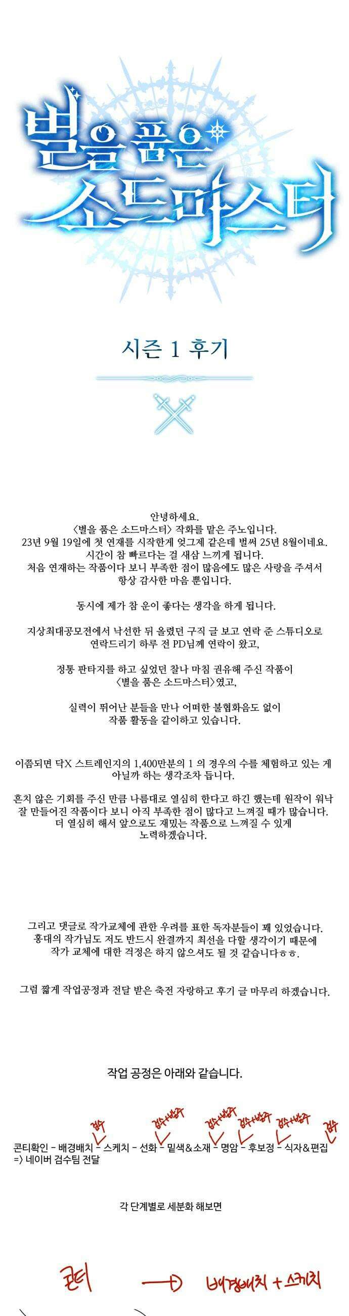 별을 품은 소드마스터 - 시즌1 후기 1