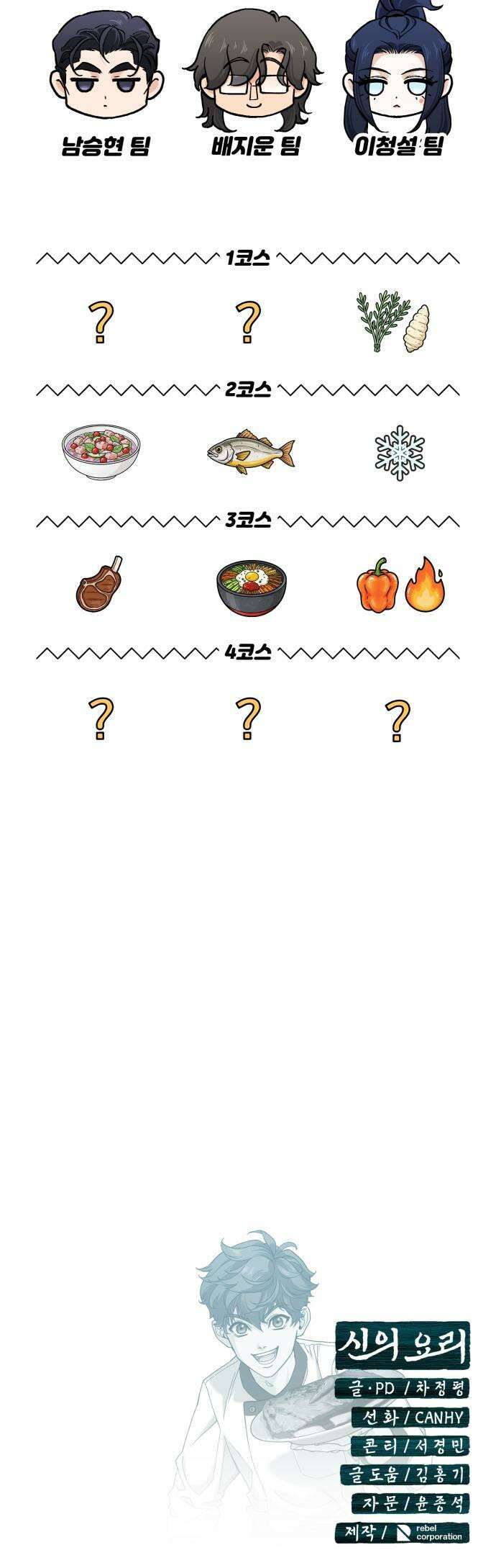신의 요리 49화  본선 2경기 협력 A조 매치 3 75