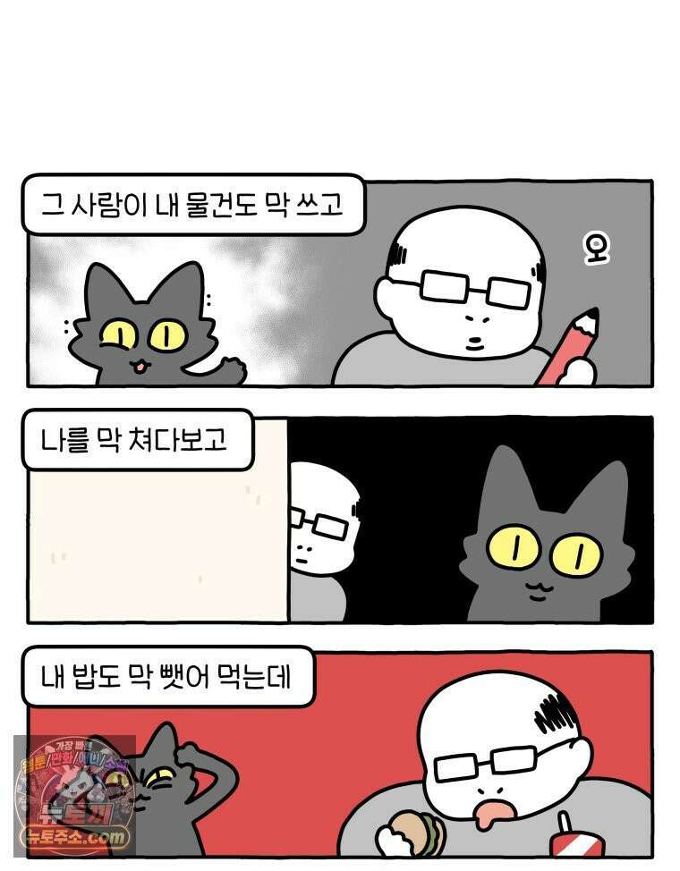 먼지 덩어리 짱덕 63． 고양이 임시보호 16